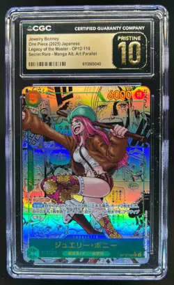 2025 One Piece Japanese Jewelry Bonney Manga Art SSP #OP12-118 CGC 10 Pristine - Image 1
