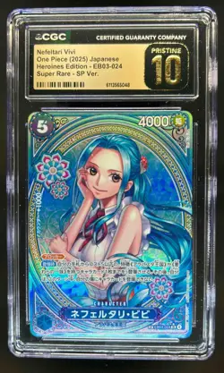 2025 One Piece Japan Ed Nefeltari Vivi Special Alt Art #EB03-024 CGC 10 Pristine - Image 1