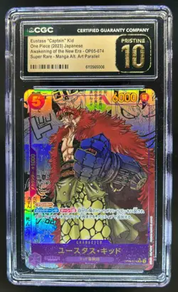 2023 One Piece Japan Eustass Captain Kid Manga Alt Art #OP05-074 CGC 10 Pristine - Image 1