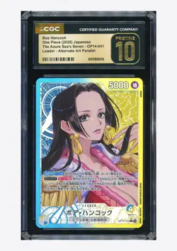 One Piece CGC 10 PRISTINE Boa Hancock L Alt Art 2025 OP014-041 OP14 Japanese - Image 1