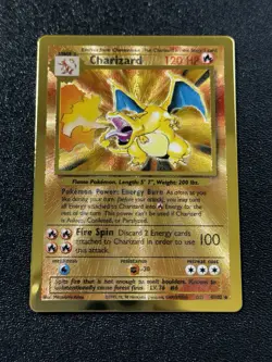 Charizard Celebrations Gold Metal Card 4/102 UPC Promo Pokemon Card - Image 1