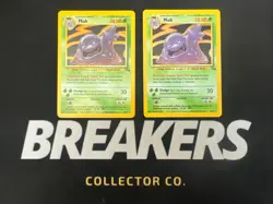 1999 Fossil Vintage Pokemon 2 Card Lot: Holo Muk 13/62 x2 - Image 1