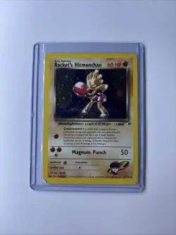 Pokemon Rocket's Hitmonchan Gym Heroes Holo Rare 011/132 TCG Card - Image 1