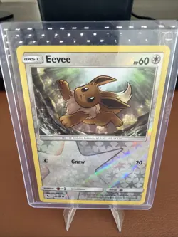 Eevee 49/68 Pokemon Hidden Fates Sun & Moon Reverse Holo Common Card - Image 1