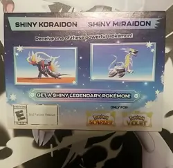 Shiny Miraidon Koraidon Code GameStop Pokemon - Physical PROMO Card- Unused Code - Image 1