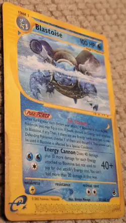 Pokemon TCG Blastoise Expedition Card 37/165 Regular Rare - Image 3