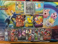 Pokemon Card Lot Full Art Alt Art Fire Jolteon Pikachu Gyarados 54 Cards - Image 2