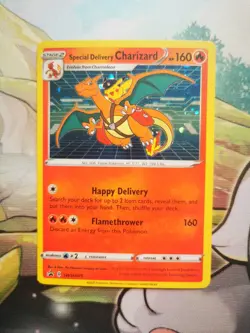 Special Delivery Charizard SWSH075 Sword & Shield Holo Promo Card NM/M - Image 1