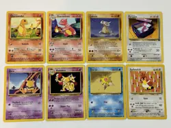 Vintage Lot Of 8 Pokemon Cards Wotc Charmander Charmeleon - Image 1