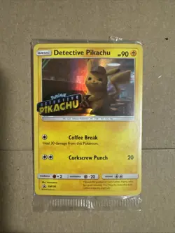 Pokemon TCG Detective Pikachu SM190 Promo Card Sealed - Image 1