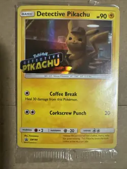 Pokemon TCG Detective Pikachu SM190 Promo Card Sealed - Image 2