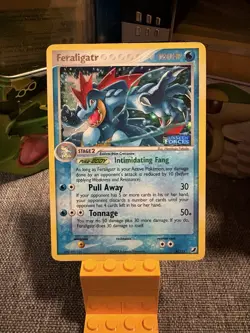 Feraligatr 4/115 Holo EX Unseen Forces Pokemon Card TCG Stamped - Image 1