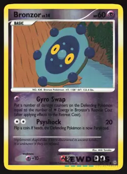 Bronzor - 55/100 - Common Reverse Holo - Stormfront - Pokemon Card - Image 1