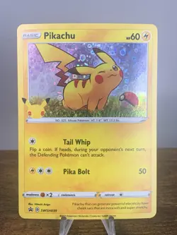 Pikachu SWSH039 SWSH: Sword & Shield Promo Cards Holo - Image 1