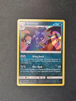 Pokemon TCG Greninja 117/214 Unbroken Bonds Sun & Moon Holo Foil Card - Image 1