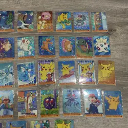 (5) Pokemon Vintage Pocket Monsters Vending HOLO Stickers (36 Cards) For PokeDro - Image 3