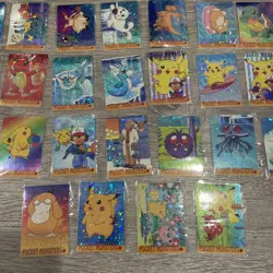 (5) Pokemon Vintage Pocket Monsters Vending HOLO Stickers (36 Cards) For PokeDro - Image 4
