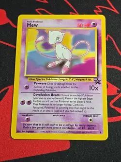 Mew 8 Wotc Promo Regular Pokemon Card Vintage Non Holo - Image 1