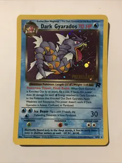 Dark Gyarados 8/82 Holo Team Rocket Prerelease Promo Pokemon Card - NM - Image 1