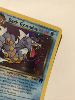 Dark Gyarados 8/82 Holo Team Rocket Prerelease Promo Pokemon Card - NM - Image 2