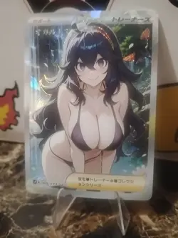 Pokemon Hex Maniac Trainer Custom Sexy Doujin Waifu Trading Card - Image 1