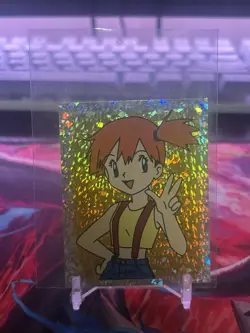 Misty S28 Prism Holo Foil Merlin Sticker Series 1 1999 Pokemon Card NM - Image 1