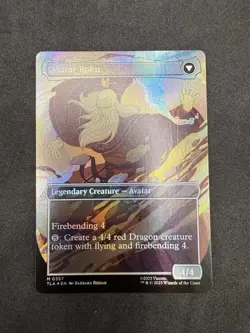 Magic The Gathering FOIL The Legend of Roku (Borderless), Avatar: (TLA) - Image 2