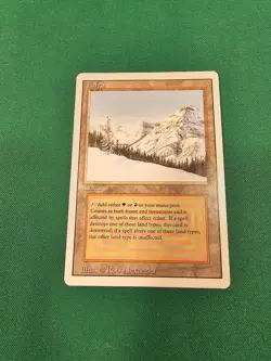 Magic the Gathering MTG Revised Taiga - Image 1