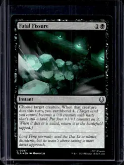 2025 Magic MTG Avatar Last Airbender Fatal Fissure Foil #0097 - Image 1