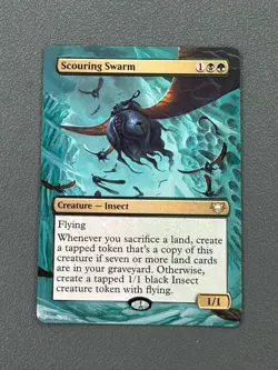 Scouring Swarm 16 MTG Edge of Eternities Commander Hand Painted Full Altered Art - Image 1