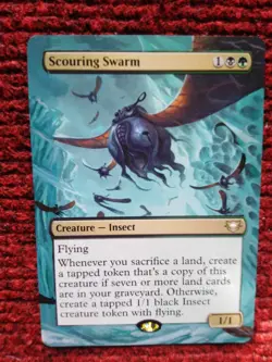 Scouring Swarm 16 MTG Edge of Eternities Commander Hand Painted Full Altered Art - Image 2