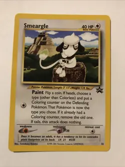 Smeargle #32 Black Star Promo WOTC Pokemon Card - Image 1