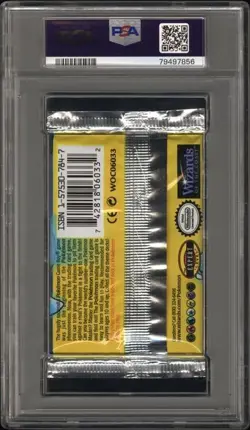Pokemon Blastoise Pack 1999 Base Set Base Foil Pack PSA 8 - Image 2