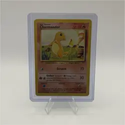 Pokemon Charmander Base Set 46/102 Regular Common TCG Card English - Image 1
