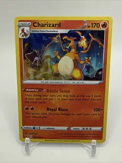 Pokemon TCG Charizard Vivid Voltage 025/185 Holo Exclusive Cracked Ice Holo - Image 1