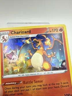 Pokemon TCG Charizard Vivid Voltage 025/185 Holo Exclusive Cracked Ice Holo - Image 2