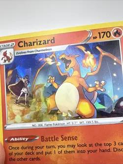 Pokemon TCG Charizard Vivid Voltage 025/185 Holo Exclusive Cracked Ice Holo - Image 3