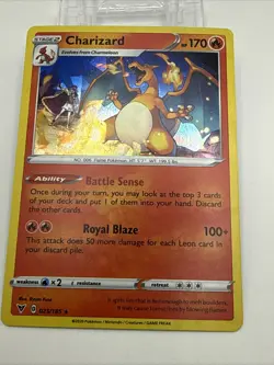 Pokemon TCG Charizard Vivid Voltage 025/185 Holo Exclusive Cracked Ice Holo - Image 4
