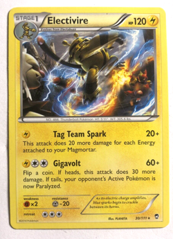 Electivire 30/111 XY Furious Fists Pokemon Regular Rare MODERATELY PLAYED MP - Image 1