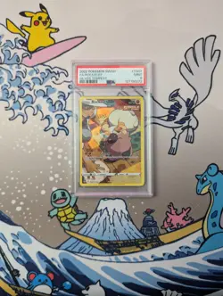 2022 POKEMON SWORD & SHIELD SILVER TEMPEST #TG07 FULL ART/ROCKRUFF PSA 9 - Image 1