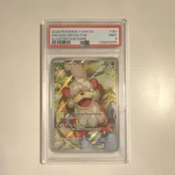 Pokemon Hisuian Growlithe 181/167 Illustration Rare Holo PSA 9 - Image 1