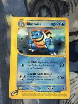 2002 Pokemon TCG - Blastoise 36/165 Expedition Base Set Non-Holo LP - Image 1