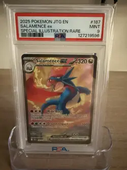 2025 POKEMON JTG EN SALAMENCE ex SPECIAL ILLUSTRATION RARE PSA 9 - Image 1