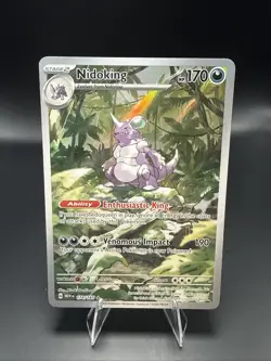 Pokemon TCG 151 Nidoking 174/165 SiR Illustration Rare Full Art Scarlet Violet - Image 2