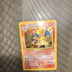 Pokemon TCG Charizard Base Set Holo Rare 4/102 120 HP English WOTC - Image 1