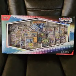 Pokemon TCG Prismatic Lucario Ex & Tyranitar Ex Premium Collection New Sealed - Image 1