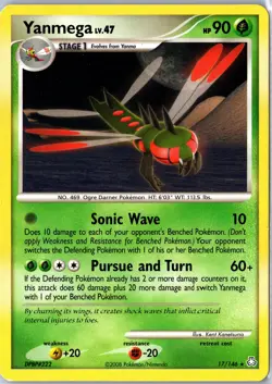 Pokemon tcg: Legends Awakened Yanmega #17/146 Base - NM Holo Rare .VO5 - Image 1