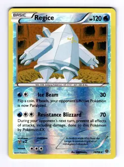 Regice XY - Ancient Origins #24 (2015) Rare Reverse Holo NM Pokemon - Image 1