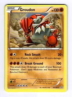 Groudon XY - Primal Clash #84 (2015) Rare NM Pokemon - Image 1