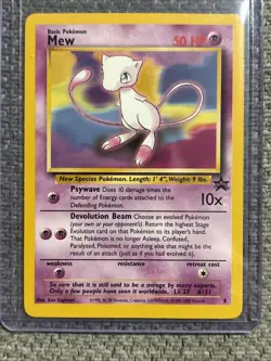 Pokemon Mew TCG 2000 Black Star Promo 8 Regular Vintage NM / LP - Image 1